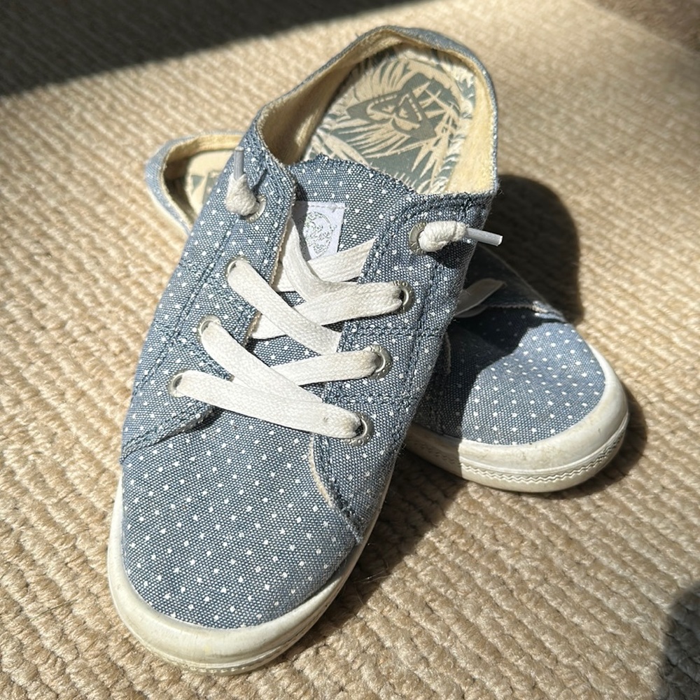 Roxy low profile slip on shoes/low profile sneaker polka dots